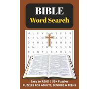 Bible Word Search: Word Searches with Easy to Read Words about God, the Old Testament, the New Testament and More | 6x9 inches | 120 pages | 55+ Puzzles ... Gifts for Vacation, Holidays and Relaxation