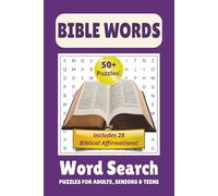 Bible Words Word Search Puzzle Book: Word Search with Easy to Read Print from People to Places to Spiritual Truths from the Bible | 6x9 inches, 110 ... Gift for Vacations, Holidays and Free Times