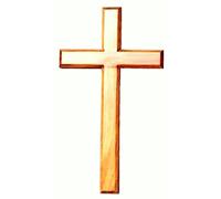 Biblegifts 30cm Cross Wooden Wall Hanging Natural Wood Jesus Worship Symbol Christian Gift Home Church Office