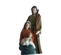 Biblegifts Nativity Holy Family Resin 4 inch 10 cm Statue, Mary, Joseph and Baby Jesus Christmas Decoration