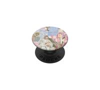 BibleLove Preppy Pink Blue Christian Faith Collage Pattern PopSockets Adhesive PopGrip