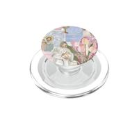 BibleLove Preppy Pink Blue Christian Faith Collage Pattern PopSockets PopGrip for MagSafe