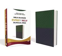Biblia Bilingue-PR-Rvr 1960/NKJV: Version Reina Valera 1960 / New King James Version Blue / Green LeatherSoft