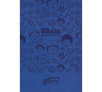 Biblia Biper y sus amigos, Fuertes y valientes (NBLA), Leathersoft, Azul, Palabras de Jesus en rojo, Comfort Print