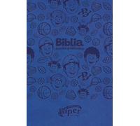 Biblia Biper y sus amigos, Fuertes y valientes (NBLA), Leathersoft, Azul, Palabras de Jesús en rojo, Comfort Print