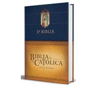 Biblia Católica Letra Grande, Tapa Dura Azul Con La Virgen de Guadalupe / The Catholic Bible: Large Print Edition. Leather-Look Hardcover, Blue Color: Biblia de America, letra grande