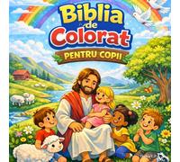 Biblia de Colorat pentru Copii: Versete Biblice de Colorat - Carte Creștină de Activități pentru Copii 3-8 ani