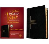 Biblia de estudio del diario vivir RVR60, letra grande: Biblia De Estudio RVR60, Sentipiel, Negro/ónice / Study Bible of the Daily Life Rvr60, Black/Onyx, leather