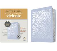 Biblia de margen amplio NTV con Filament (SentiPiel, Floral, Indice, Letra Roja)