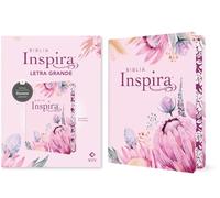 Biblia Inspira NTV, Letra Grande Con Filament: Sentipiel, Primaveral With Ribbon Marker, Wide Margin