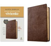 Biblia letra super gigante NTV, con Filament (SentiPiel, Cafe rustico, Letra Roja)