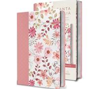 Biblia Reina Valera 1960 Letra Grande. Piel Rosada Con Flores, Tamaño Manual / Spanish Bible Rvr 1960 Large Print. Imitation Pink Leather with ... ribbon marker, and images of the Holy Land