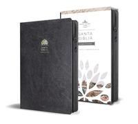 Biblia Reina Valera 1960 letra grande. Símil piel negro, cremallera, tamaño manual / Spanish Holy Bible RVR 1960. Handy Size, Large Print, ... Size, Faux Leather, Black, With Zipper