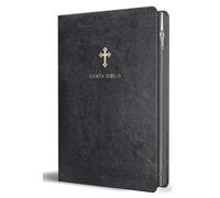 Biblia Reina Valera 1960 Tamaño grande, letra grande piel negro con cremallera: Reina-Valera 1960, Negro, Símil Piel, Con Cremallera
