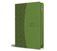 Biblia Reina Valera 1960 Tamaño grande, letra grande piel verde con cremallera