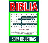 Biblia Sopa de Letras: 1250 Palabras Con Soluciones Completas - Spanish Bible Word Search With Solutions