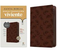 Biblia ultrafina NTV, letra grande de ziper con Filament (SentiPiel, Palmera cafe, Indice, Letra Roja)