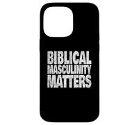 Biblical Christian Masculinity Faith Strong Heritage Values Case for iPhone 14 Pro Max
