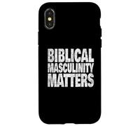 Biblical Christian Masculinity Faith Strong Heritage Values Case for iPhone X/XS