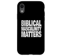 Biblical Christian Masculinity Faith Strong Heritage Values Case for iPhone XR