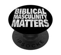 Biblical Christian Masculinity Faith Strong Heritage Values PopSockets Adhesive PopGrip