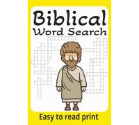 Biblical Cross Words: Crosswords Puzzles with Easy to Read Print about Old Testament, New Testament, Jesus and more I 6x9 inches, 120 pages : 50+ Puzzles… Gifts for Vacation, Holidays, and Relaxation.