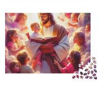 Biblical Figure Children 1000 Piece Jigsaw Puzzle Paper Puzzle Game for Adults Night Gathering Focus Calm 52x38cm/1000pcs