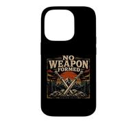 Biblical Isaiah 54 17 No Weapon Formed Faith Case for iPhone 14 Pro