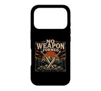 Biblical Isaiah 54 17 No Weapon Formed Faith Case for iPhone 17 Pro