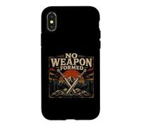 Biblical Isaiah 54 17 No Weapon Formed Faith Case for iPhone X/XS