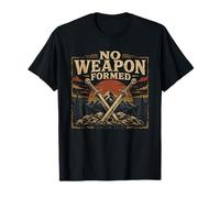 Biblical Isaiah 54 17 No Weapon Formed Faith T-Shirt