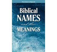 Biblical Names and Their Meanings: From Aaron to Zipporah