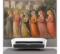 Biblical Painting - Portraits of Women Tapestry Wall Hanging, for Bedroom Decor Birthday Party Celebration Or Garden Backdrop 70cmx100cm