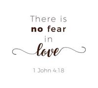 Biblical Phrase from John Gospel 418 Lettering Stickers 52x67cm Multi Color Selection Coffee