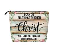 Biblical Psalms Cosmetic Bag Fashion Makeup Bag for Women Christmas Birthday Gifts Toiletry Accessories