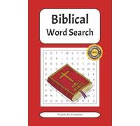 Biblical Word Search Puzzle Book: Word Searches with Easy to Read Print about Bibles, Spirituality, Religion and More | 6x9 inches, 110 pages | 50+ Puzzles ... Gift for Vacations and Holidays