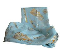 Biblical World Jerusalem Scripture Scarf For Woman, 100% Polyester 20 x 60 inches, Blue Sky, 20 inches x 60 inches