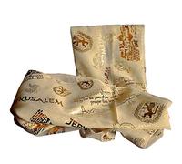 Biblical World Jerusalem Scripture Scarf For Woman, 100% Polyester 20 x 60 inches, Ivory, One Size