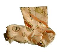 Biblical World Jerusalem Scripture Scarf For Woman, 100% Polyester 20 x 60 inches, Peach, 20 inches x 60 inches
