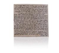 Biblical World Kosher Mezuzah Scroll. Klaf Mezuza Parchment, 100% Kosher by Israel Ranninot. Hand-Written by a “Sofer Stam”. Made in Israel & Proofreader Expert Certified Judaica. 4x4 in.