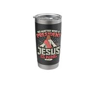 Biblicial Bible Verse Jesus is King Christ for Bible Student Stainless Steel Insulated Tumbler