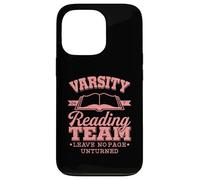 Bibliomania Varsity Reading Team Literate Book Nerd Case for iPhone 13 Pro