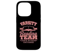 Bibliomania Varsity Reading Team Literate Book Nerd Case for iPhone 14 Pro