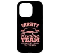 Bibliomania Varsity Reading Team Literate Book Nerd Case for iPhone 15 Pro