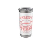 Bibliomania Varsity Reading Team Literate Book Nerd Stainless Steel Insulated Tumbler