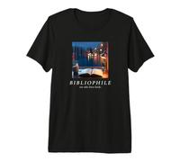 Bibliophile Book Lover Rainy Reading Cozy Aesthetic Premium T-Shirt