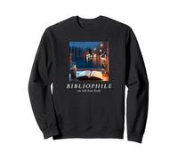BIBLIOPHILE Book Lover Rainy Reading Cozy Aesthetic Sweatshirt