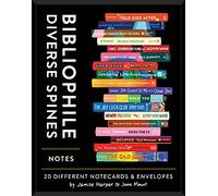 Bibliophile Diverse Spines Notes: 20 Different Notecards & Envelopes