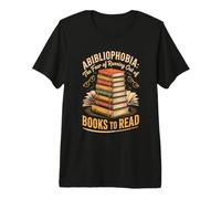 Bibliophobia So Many Books to Read Lover Reading Premium T-Shirt