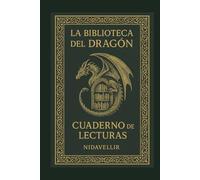 Biblioteca del dragón: Cuaderno para anotar hasta 50 reseñas de libros y mucho más